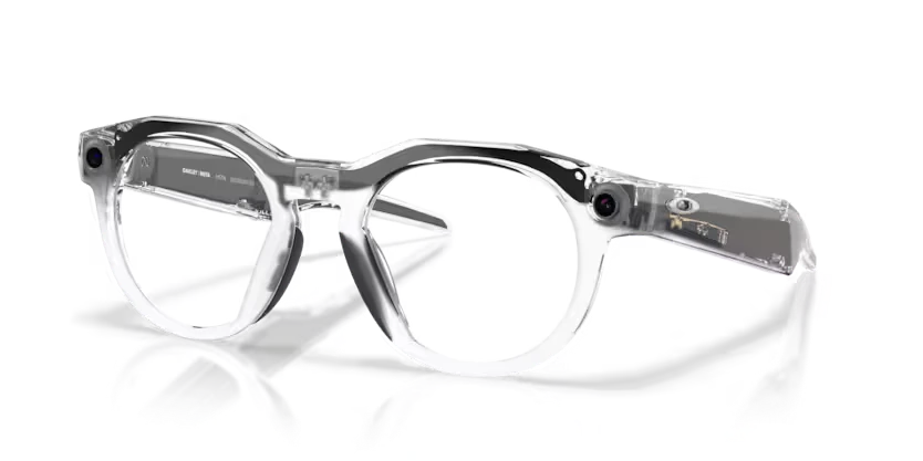 Oakley Meta HSTN, clear frame, transitions grey lenses