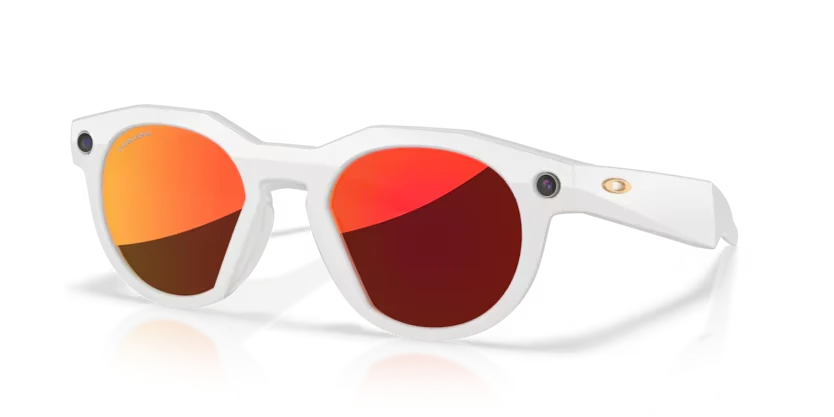 Oakley Meta HSTN, warm grey frame, prizm ruby lenses