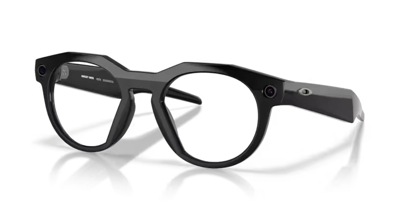 Oakley Meta HSTN, black frame, clear lenses