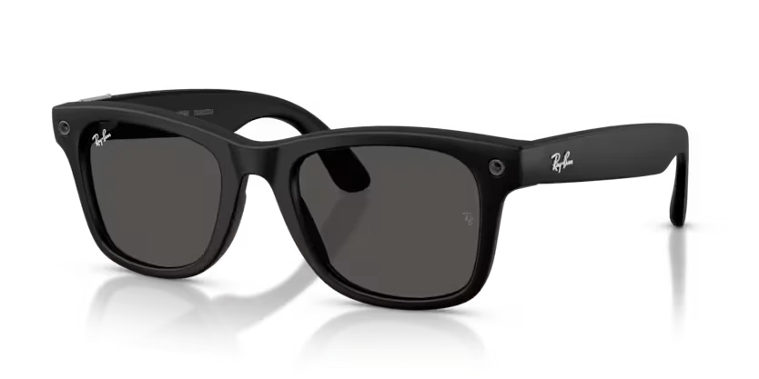 Ray-Ban Meta Wayfarer, black frame, grey lenses